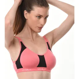 VANILA Pack of 3 Colourblocked Full Coverage Cotton Workout Bra with All Day Comfort image 3