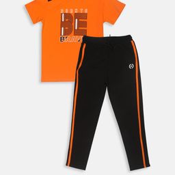 Lil Tomatoes Boys Typography Printed Night suit-picture-45