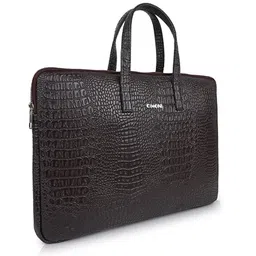 CIMONI Unisex Textured Leather Laptop Bag Up to 16 inch image 2