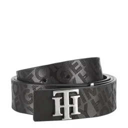 Tommy Hilfiger Ernest Black Leather Reversible Belt for Men image 3