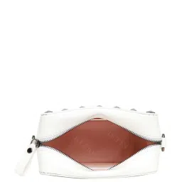 KLEIO White Solid Small Sling Handbag image 4