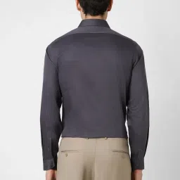 Van Heusen Grey Cotton Slim Fit Printed Shirt image 2