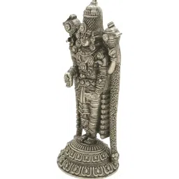 Sri Jagdamba Pearls 800 Silver Danda Balaji Idol - 5 gm image 2