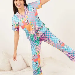 Sweet Dreams Multicolor Printed Shirt With Pyjamas image 2
