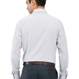 Raymond Grey Slim Fit Self Pattern Shirts image 2