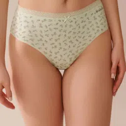 La Vie En Rose Green Regular Fit Printed Panties-picture-23