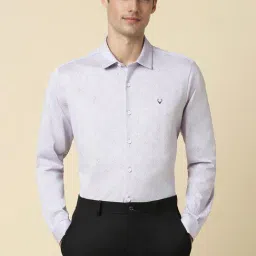 Allen Solly Purple Cotton Slim Fit Printed Shirts-picture-18