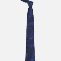 Allen Solly Blue Embroidered Casual Tie image 2