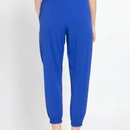 adidas Blue Plain Trackpants image 2