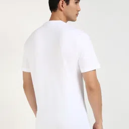 Calvin Klein Jeans Bright White Cotton Regular Fit T-Shirt image 2