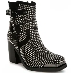 Rag & Co Women's Black Casual Booties image 2