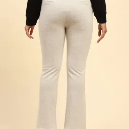 Global Republic Beige Solid Trousers image 2