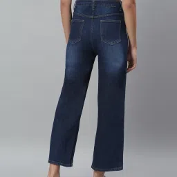 Kotty Blue Cotton Lycra Solid Jeans image 2