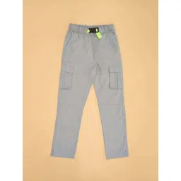 Pantaloons Junior Boys Quarry Cotton Solid Trousers & Pants image 2