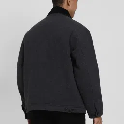 American Eagle Grey Regular Fit Jacket image 2