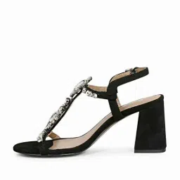 Saint G Women's Black Ankle Strap Sandals image 3