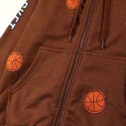 KiddoPanti Boys Printed Hooded Sweatshirt image 2