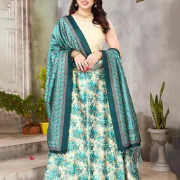 Kaizen TEXO FAB Printed Semi-Stitched Lehenga & Unstitched Blouse With Dupatta image 1