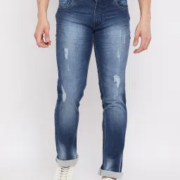 Duke Blue Slim Fit Lightly Washed Jeans image 1