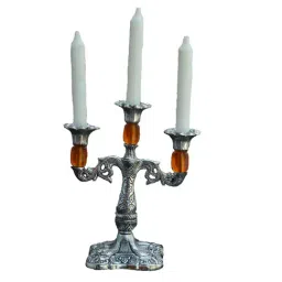 eCraftIndia Decorative Orange Candle stand-image-30