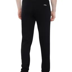 Omtex Black Regular Fit Solid Track Pants image 2