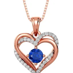 Joyalukkas Pride 18k Rose Gold & Diamond Pendant with Chain for Women-picture-22