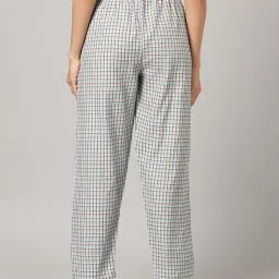 Kryptic Blue & Black Cotton Checks Pyjamas image 2