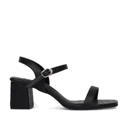 Elle Women's Black Ankle Strap Sandals-picture-31