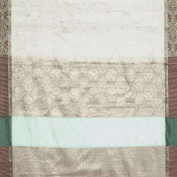 Banarasi Silk Works Green Woven Saree With Unstitched Blouse image 4