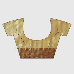 Banarasi Silk Works Peach & Brown Woven Saree With Unstitched Blouse image 3