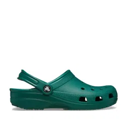 Crocs Men's Classic Emerald Green Back Strap Clogs image 2