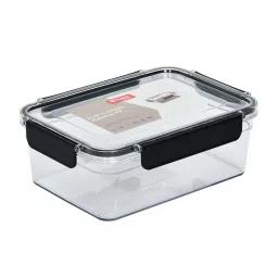 @home Nilkamal Black & Transparent Polypropylene Klip N Store Rectangular Storage Container image 2