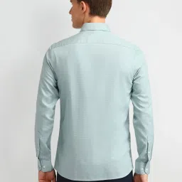 Arrow Blue Cotton Slim Fit Checks Shirt image 2