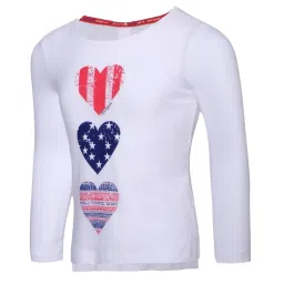 Jockey Kids White Printed T-Shirt image 4