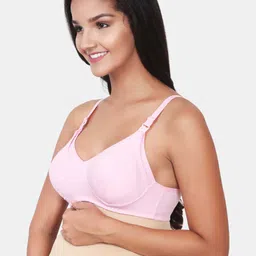 MeeMee Black & Pink Bra Full Coverage Lightly Padded image 4