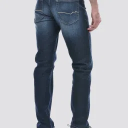NUMERO UNO Dark Blue Faded Mid Rise Regular Fit Solid Stretchable Jeans image 2