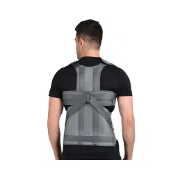 AccuSure Posture Corrector Taylor Brace - Rec Size (S/M/L) For Ht:4.6-5.6 Ft Waist:28-40 in (Grey) image 3