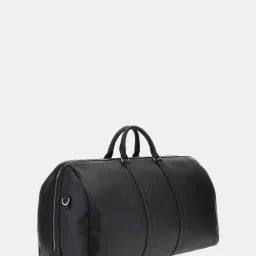 Guess Men Black Solid PU Weekender Bag image 2