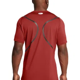 Under Armour Orange Slim Fit Logo Printed Sports T-Shirt image 2