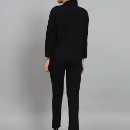 Newd Black Cotton Blend Printed Co-Ord Set image 2