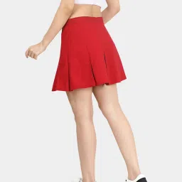 VASTRADO Red Plain Skirts image 2