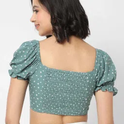 VASTRADO Green Printed Top image 2