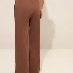 studiofit women Studiofit by Westside Brown High-Rise Cotton Blend Track Pants image 2