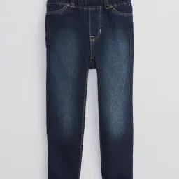 GAP Girls Navy Skinny Fit Solid Leggings-image-63