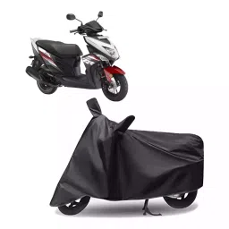 Auto Pearl Polyester Two Wheeler Cover for Yamaha Cygnus Ray ZR BS6 (Grey)-picture-14
