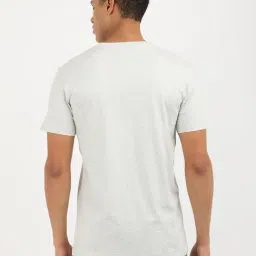 Calvin Klein Jeans Grey Cotton Regular Fit T-Shirt image 2