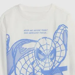 GAP Boys White Cotton Character Based T-Shirt image 3