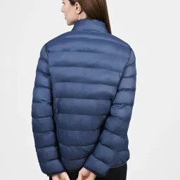 Skechers Navy Nylon Regular Fit Jackets image 2