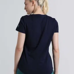 Puma Navy Logo Regular Fit T-Shirt image 2
