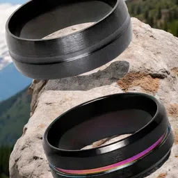 The Roadster Lifestyle Co. Men Set Of 2 Stainless Steel Band Rings-picture-15